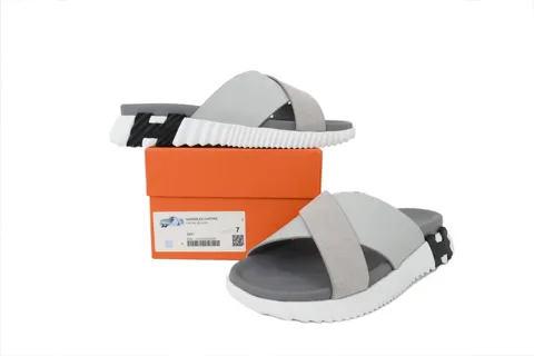 Hermès Slides Grey – photo 8