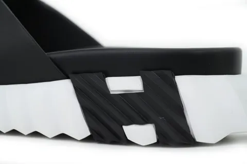Hermès Slides Black and White – photo 6