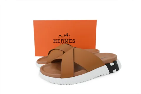 Hermès Slides Brown – photo 7