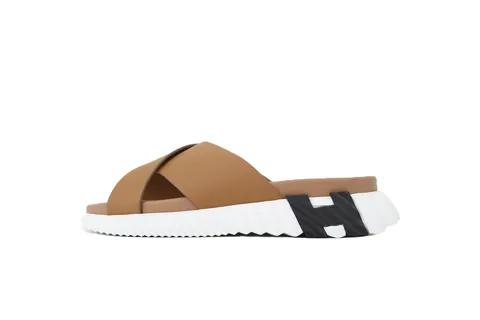 Hermès Slides Brown