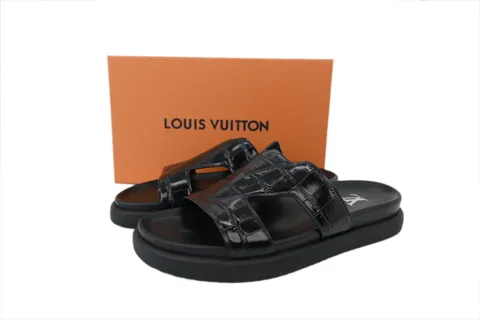 Louis Vuitton Oasis Mule Black Croc – photo 7