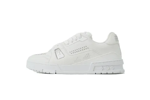 Louis Vuitton Trainer White Studded