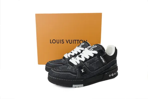 Louis Vuitton Trainer Black Denim – photo 6