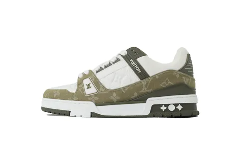 Louis Vuitton Trainer Olive Denim