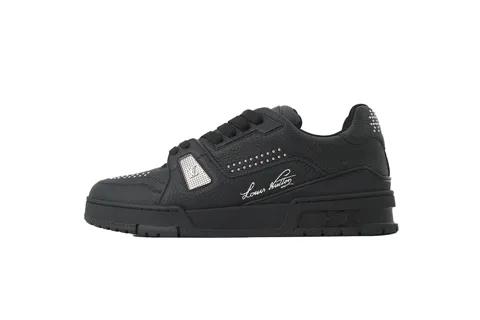 Louis Vuitton Trainer Black Studded
