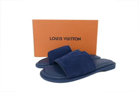 Louis Vuitton Portofino Mule Blue Velvet – photo 6