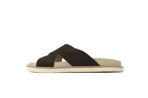 Brunello Cucinelli Suede Slide Coffee