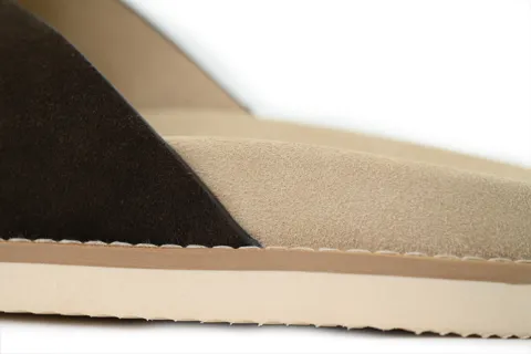 Brunello Cucinelli Suede Slide Coffee – photo 5