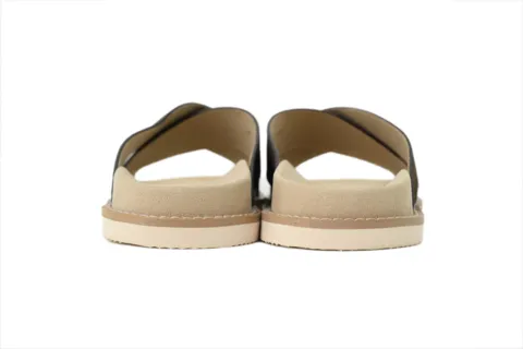 Brunello Cucinelli Suede Slide Coffee – photo 4