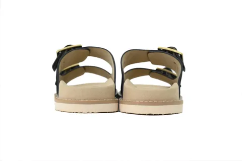 Brunello Cucinelli Suede Slide Black – photo 4
