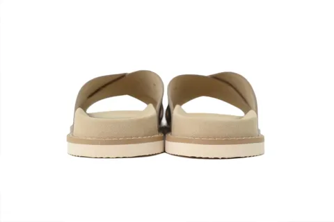 Brunello Cucinelli Suede Slide Sand – photo 4