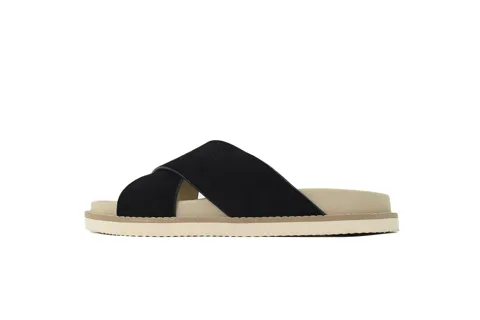 Brunello Cucinelli Suede Slide Black