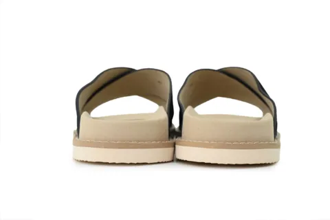 Brunello Cucinelli Suede Slide Black – photo 4