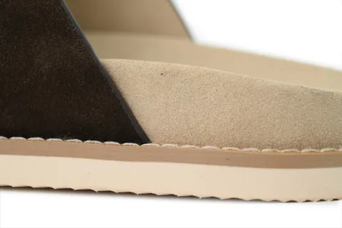 Brunello Cucinelli Suede Slide Coffee – photo 5