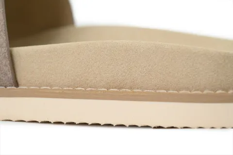 Brunello Cucinelli Suede Slide Sand – photo 5