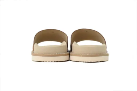 Brunello Cucinelli Suede Slide Chestnut – photo 4