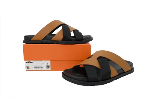 Hermès Slides Khaki – photo 7