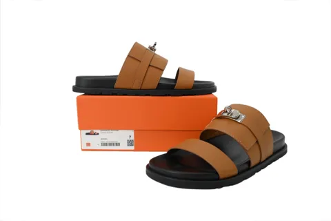 Hermès Slides Brown – photo 7