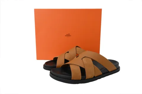 Hermès Slides Brown – photo 6