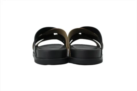 Hermès Slides Black/Brown – photo 4