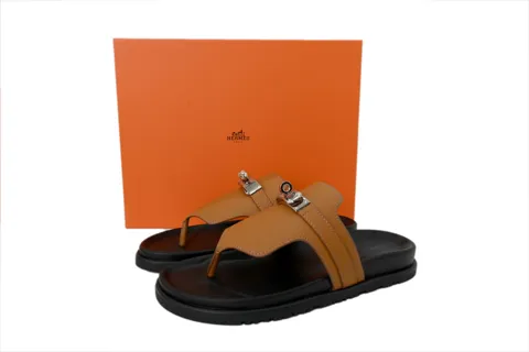 Hermès Slides Brown – photo 6