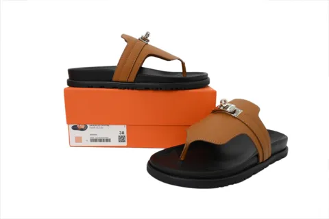 Hermès Slides Brown – photo 7