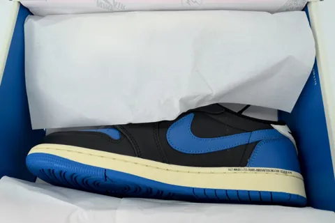 Air Jordan 1 Low Black Blue – photo 8