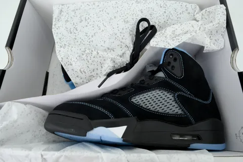 Air Jordan 5 Black University Blue – photo 8