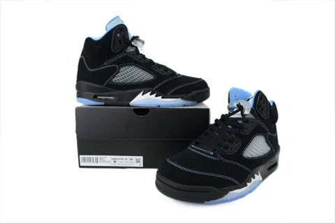 Air Jordan 5 Black University Blue – photo 7