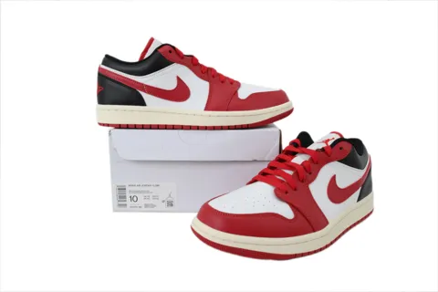 Air Jordan 1 Low White Gym Red – photo 7