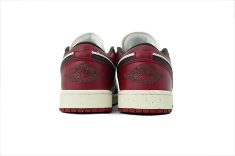Air Jordan 1 Low Sail Baroque Brown Team Red – photo 3