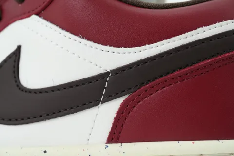 Air Jordan 1 Low Sail Baroque Brown Team Red – photo 5