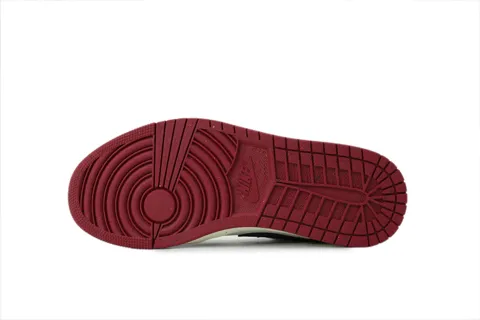 Air Jordan 1 Low Sail Baroque Brown Team Red – photo 4