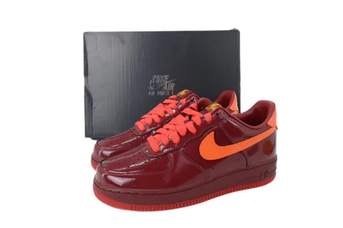 Nike Air Force 1 Low Patent Leather Dark Team Red – photo 6