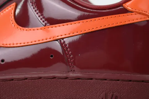 Nike Air Force 1 Low Patent Leather Dark Team Red – photo 5