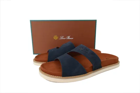 Loro Piana Tomori Walk Sandal Blue – photo 6