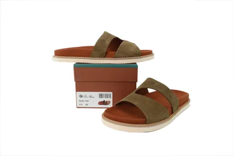 Loro Piana Tomori Walk Sandal Khaki – photo 7