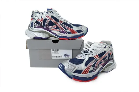 Balenciaga Runner Navy Red Grey – photo 7