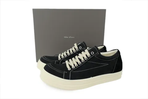 Rick Owens Low Sneaks Black Milk – photo 6