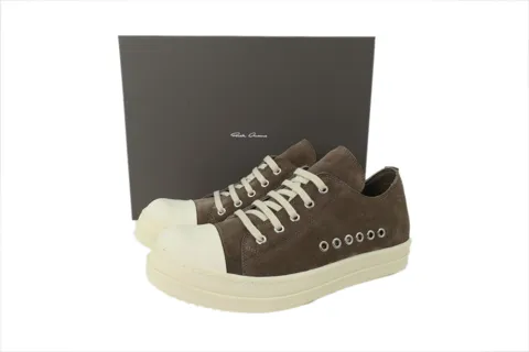 Rick Owens Low Sneaks Brown – photo 6