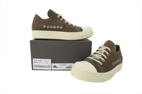 Rick Owens Low Sneaks Brown – photo 7