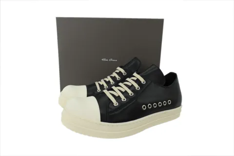 Rick Owens Low Sneaks Black Milk – photo 6