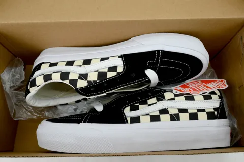 Vans Sk8-Low Checkerboard - Black – photo 8