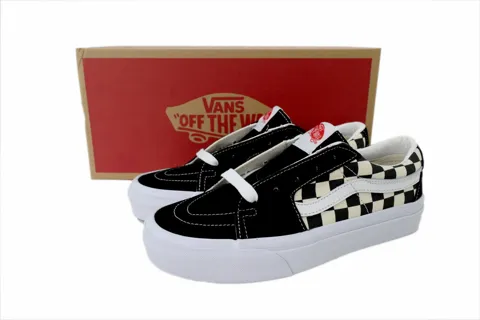 Vans Sk8-Low Checkerboard - Black – photo 6