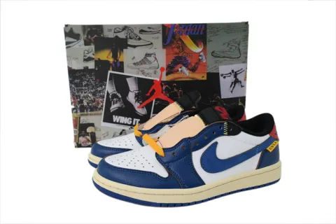 Union x Air Jordan 1 Low Blue/Black/Red – photo 6