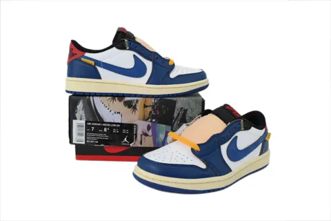 Union x Air Jordan 1 Low Blue/Black/Red – photo 7