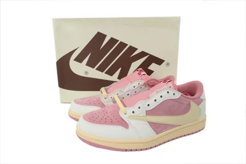 Travis Scott x Air Jordan 1 Low White/Pink – photo 6