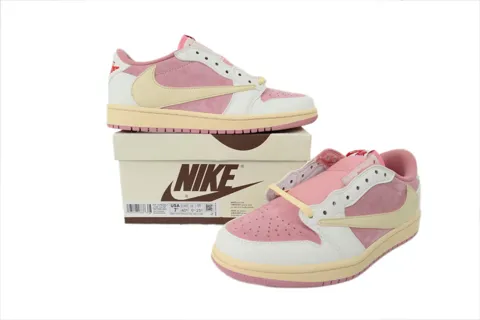 Travis Scott x Air Jordan 1 Low White/Pink – photo 7