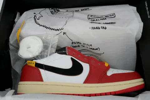 Union LA x Air Jordan 1 Low Black/Red/Grey – photo 8