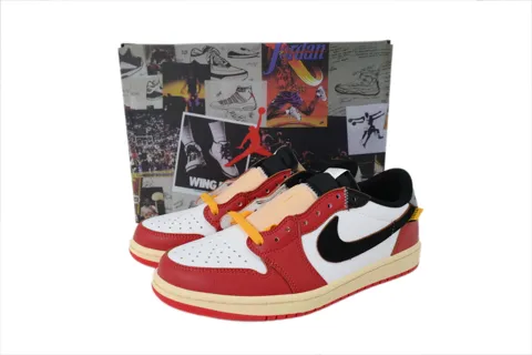 Union LA x Air Jordan 1 Low Black/Red/Grey – photo 6